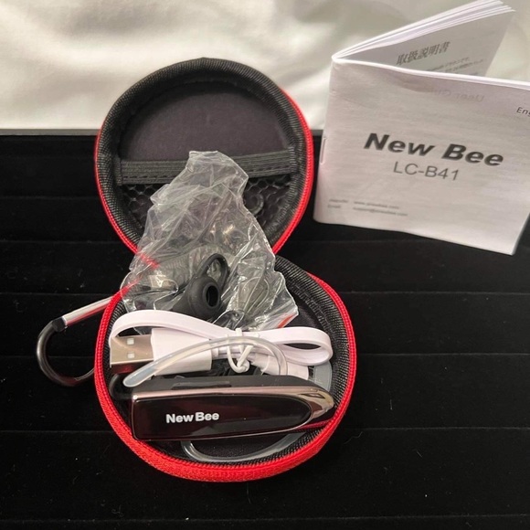 New bee Bluetooth Earpiece V5.0 Wireless Handsfree Headset with Microphone 24 - Picture 2 of 5